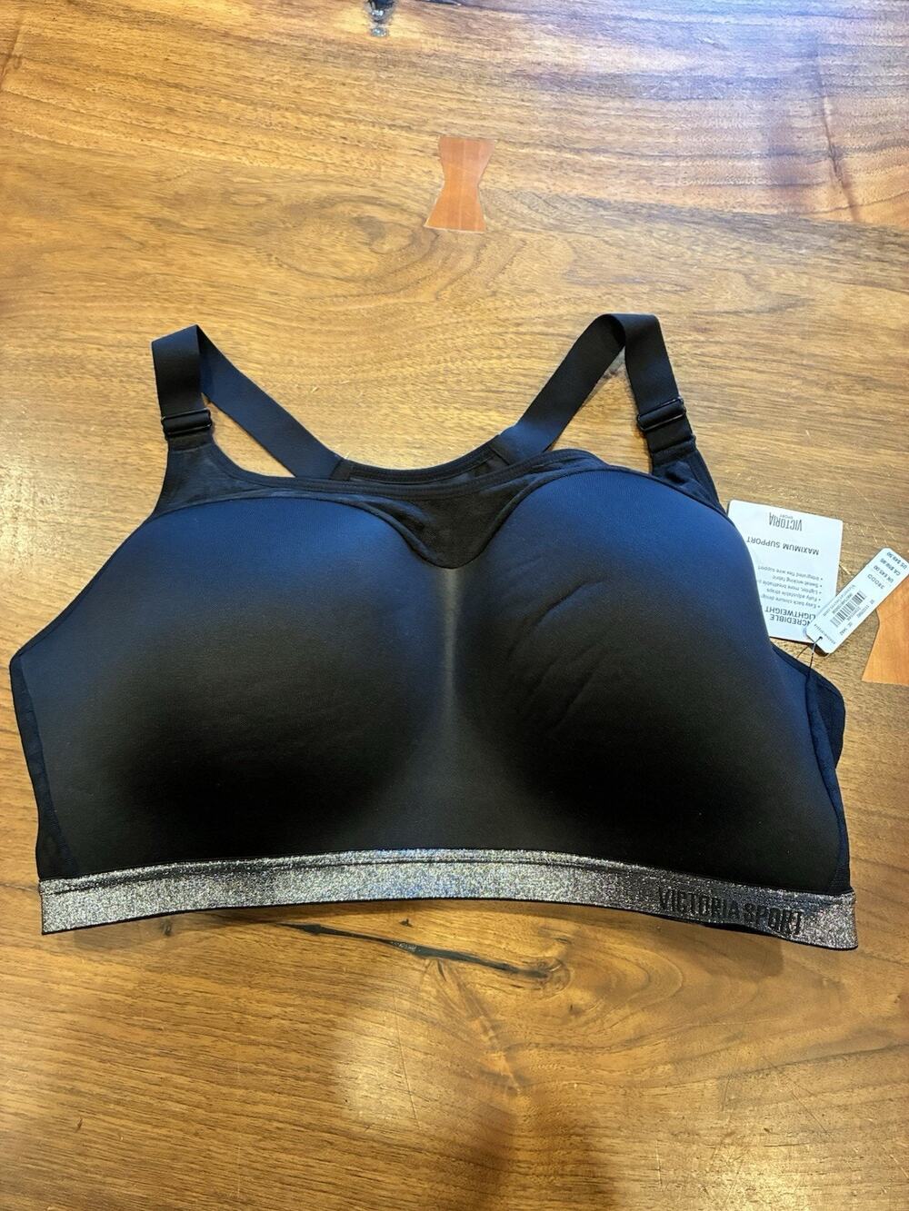 VICTORIA SECRET SPORT INCREDIBLE ON POINT SPORTS BRA 38DDD Black